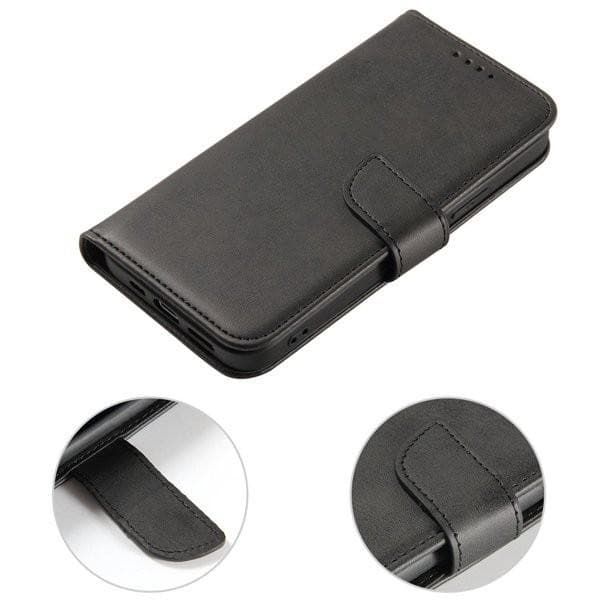 Magnet Cover Flip Cover med Stativ og Pung iPhone 14 Pro Max - Sort