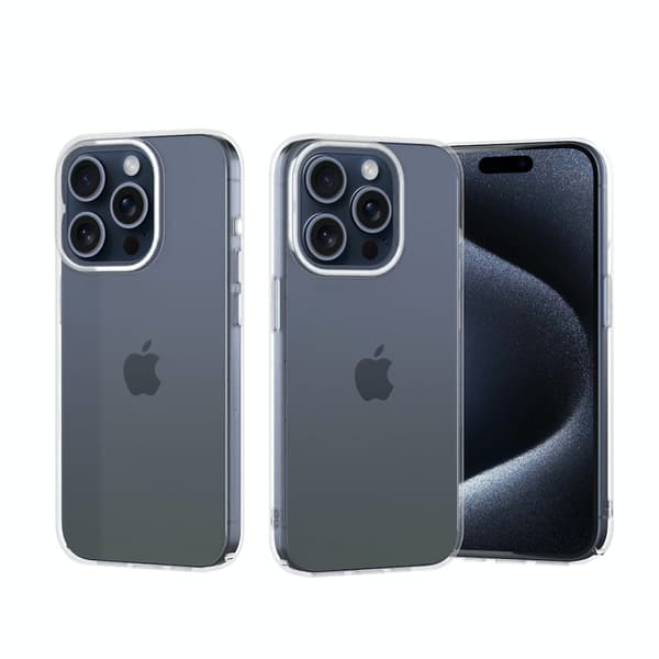Hårdt klart iPhone 15-etui