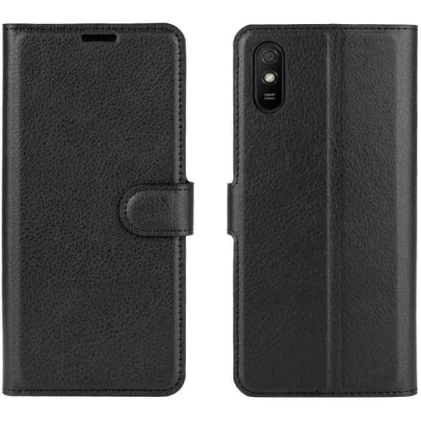 fodral xiaomi redmi 9A fodral i konstläder svart