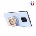 Miniatyrbild 3 av 4: Vikbar mobiltelefonhållare för Oppo A52 Super Diamond Design, Universal Phone Grip - Pearl