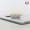 Miniatyrbild 4 av 4: Vikbar mobiltelefonhållare för Oppo A52 Super Diamond Design, Universal Phone Grip - Pearl