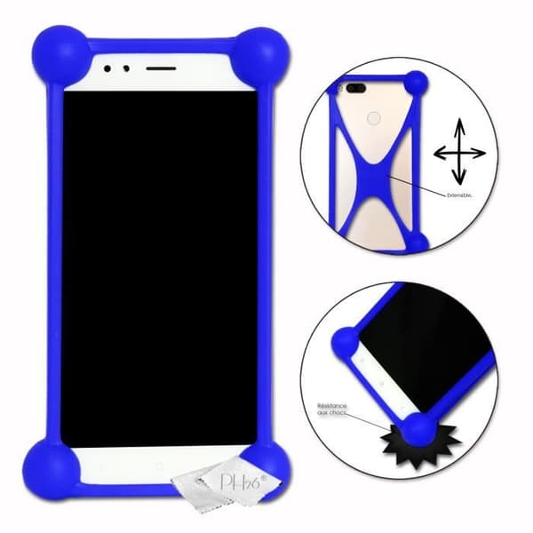 Stötsäker Bumper Case för Realme C21 Kvalitet Super Silicon Bumper för Realme C21 - BLÅ