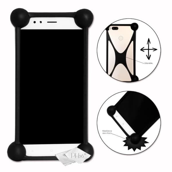 Stötsäkert Bumper Case för Xiaomi Redmi 8A Super Silicon Bumper Quality för Xiaomi Redmi 8A - SVART