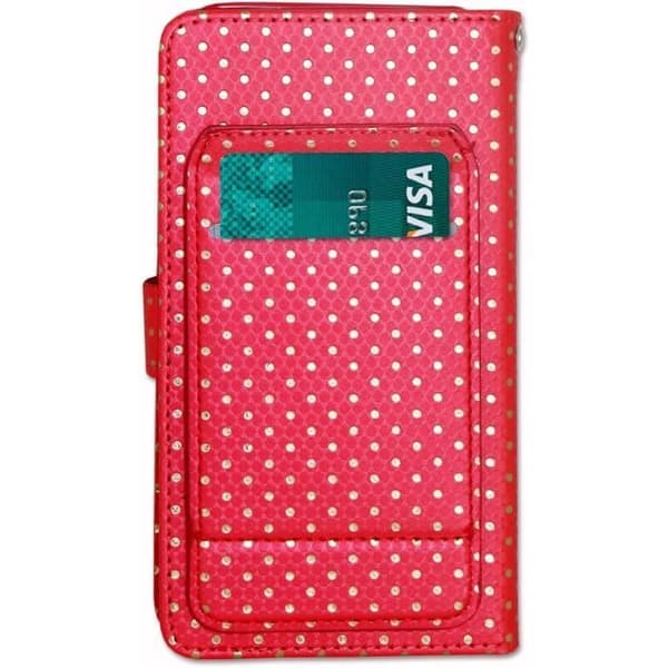 Foliofodral för Xiaomi Mi 11 Ultra eko-läderplånboksformat - dubbel invändig korthållare med flik - RÖD
