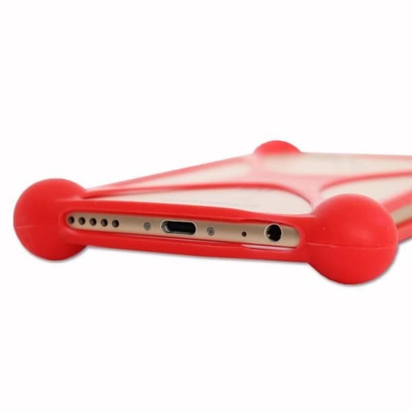 Stötsäkert bumperfodral för Realme Q5i Super Silicon Bumper Quality för Realme Q5i - RÖD