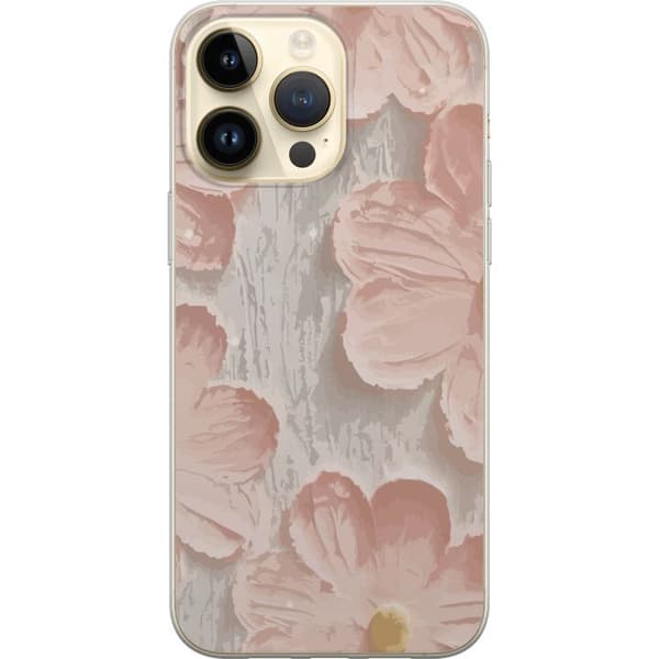Apple iPhone 15 Pro Max Deksel / Mobildeksel - Rosa Blomster