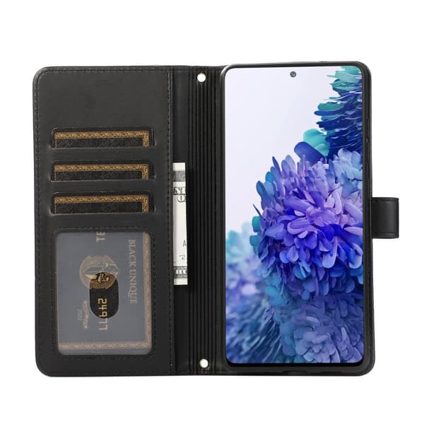 INF Zipper Flip Telefonfodral Plånboksfodral med kreditkortsfack för Samsung Samsung S21