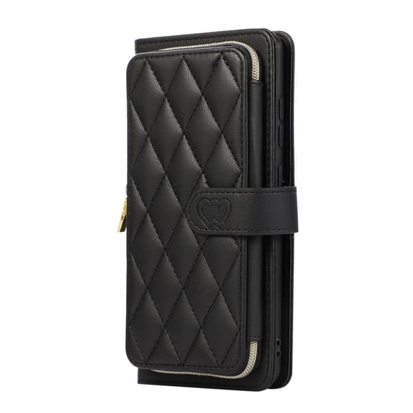 INF Zipper Flip Phone Case Lommebokveske med kredittkortspor for Samsung Samsung S21 FE
