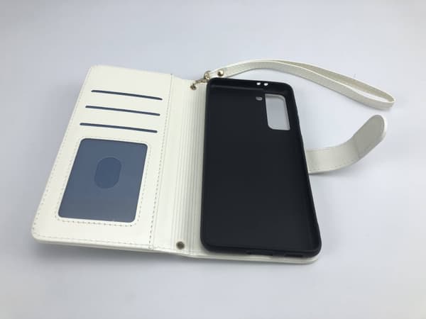 INF Lynlås Flip Telefon Etui Pung etui med kreditkort slots Samsung S21