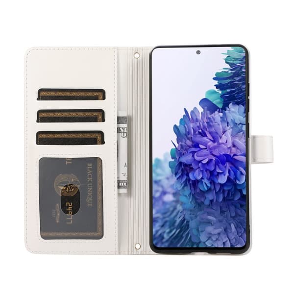 INF Vetoketjullinen Flip Phone Case Lompakkokotelo luottokorttipaikoilla Samsung Galaxy S21 Ultra