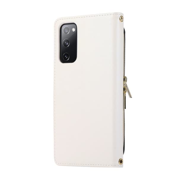 Zipper Flip Phone Case Lommebokveske med kredittkortspor Samsung S21 FE