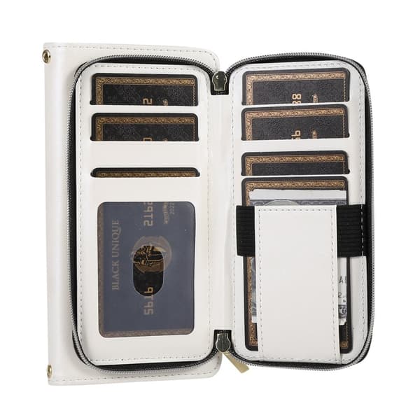 Zipper Flip Phone Case Lommebokveske med kredittkortspor Samsung S21 FE