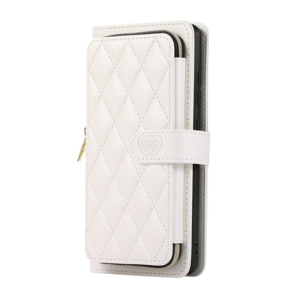 Zipper Flip Phone Case Lommebokveske med kredittkortspor Samsung S21 FE