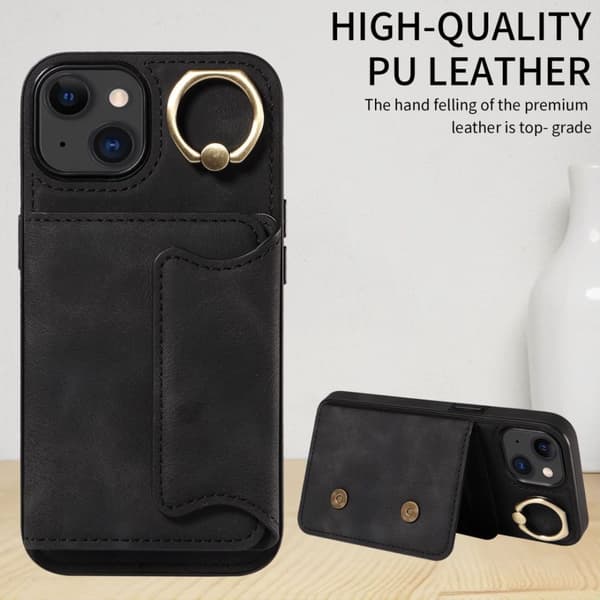 INF Multifunksjonelt telefondeksel med kortholderstativ for iPhone iPhone 15 Pro