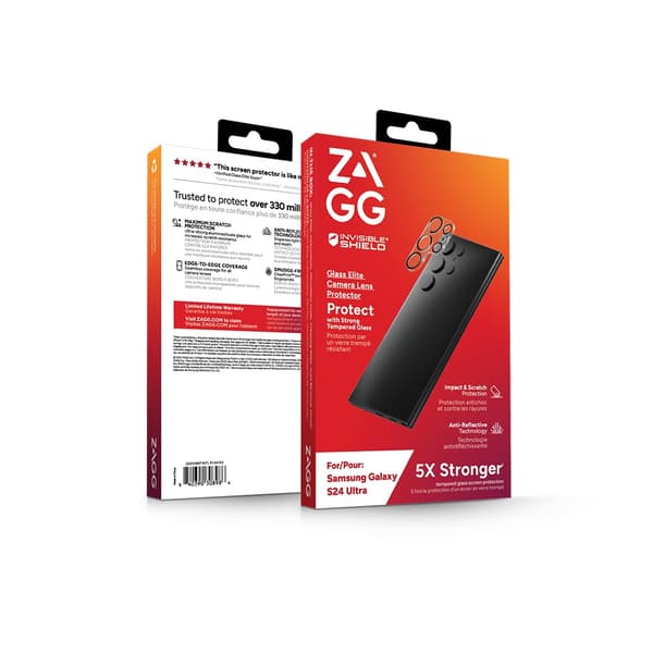 ZAGG InvisibleShield Samsung Galaxy S24 Ultra Kameraskydd Glass Elite Camera Protector