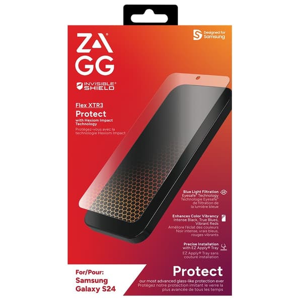 ZAGG InvisibleShield Samsung Galaxy S24 Skjermbeskytter Flex XTR3