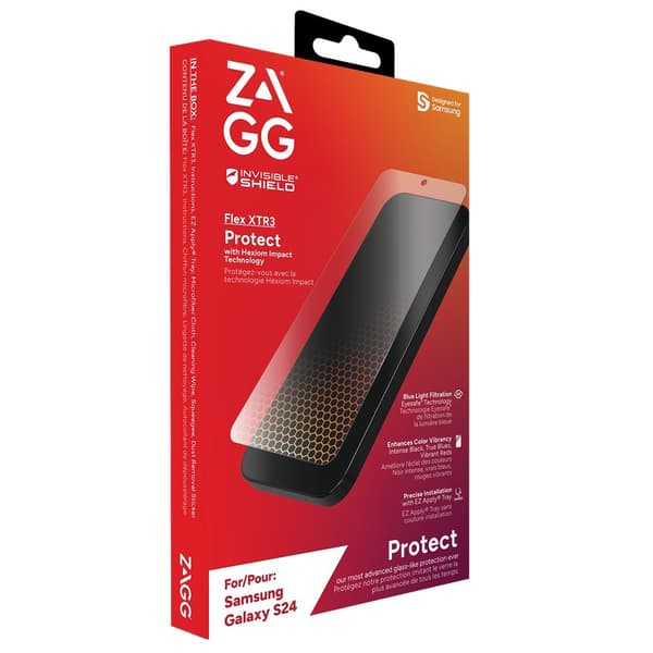 ZAGG InvisibleShield Samsung Galaxy S24 Skjermbeskytter Flex XTR3