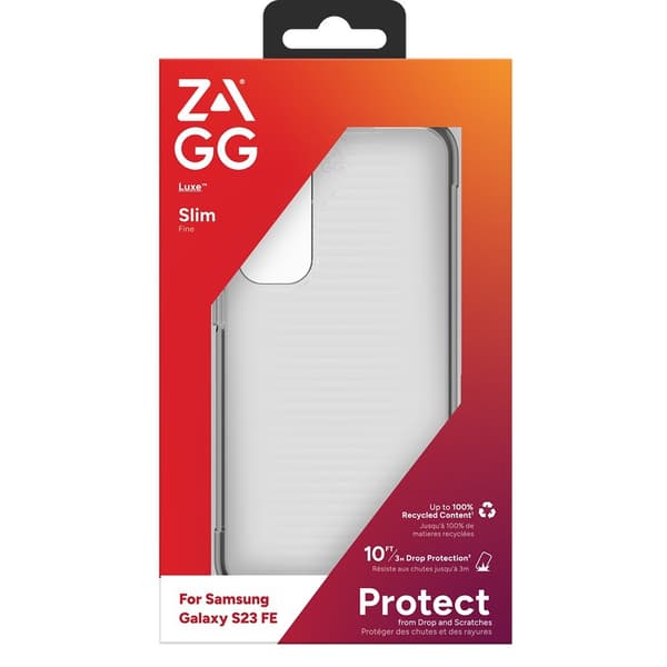 ZAGG Samsung Galaxy S23 FE Kuori Luxe Läpinäkyvä