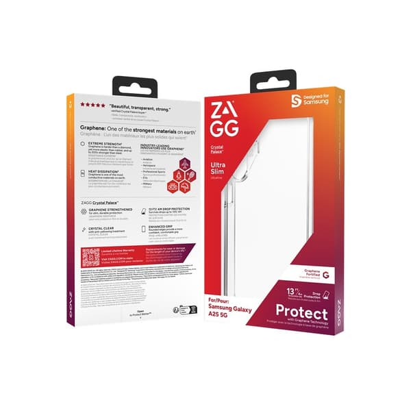 ZAGG Samsung Galaxy A25 Kuori Crystal Palace Läpinäkyvä