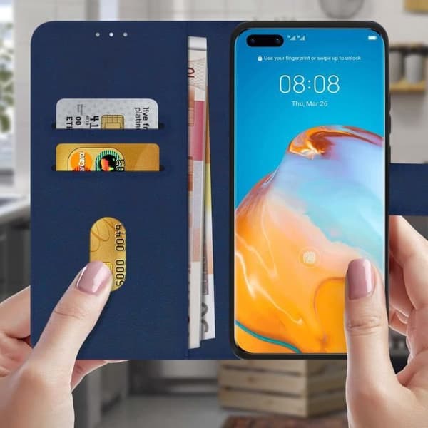 Étui Huawei P40 Pro - AVIZAR - Helhetsväskan - Silikon Gel - Stöd Funktion - Kreditkortshållare