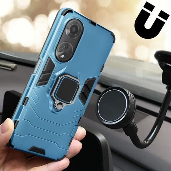 Smartphone-fodral - AVIZAR - Ring Collection - Blå - Styv - Rotationsring 360°