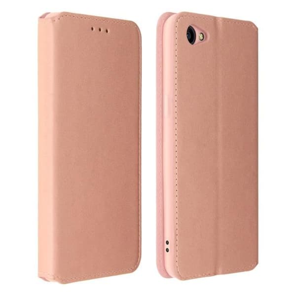 Housse - Oppo - A3 - Ekoklädsel - Kortfack - Stöd funktion - Rosa