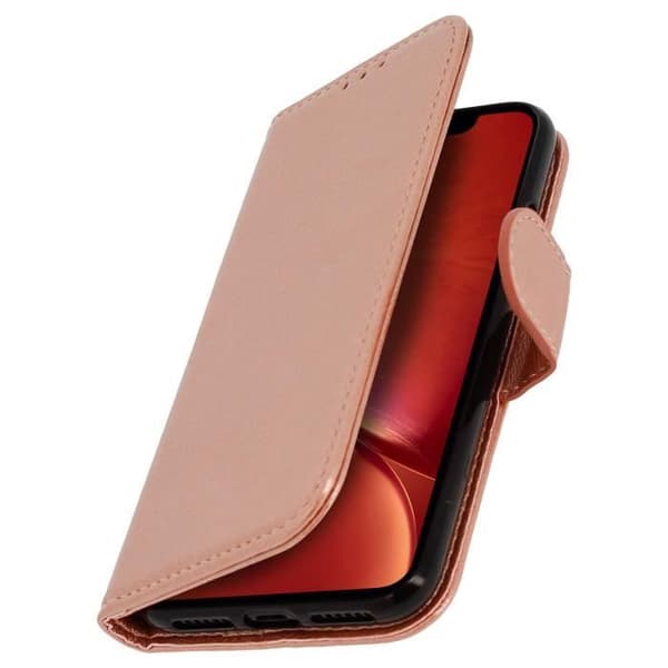 iPhone XR-hölje - Apple - Klappfodral - Roséguld - Silikon Gel - Video Stöd