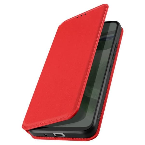 Fodral till Samsung Galaxy S7 - AVIZAR - Röd - Korthållare Video Support Magnetic Flip