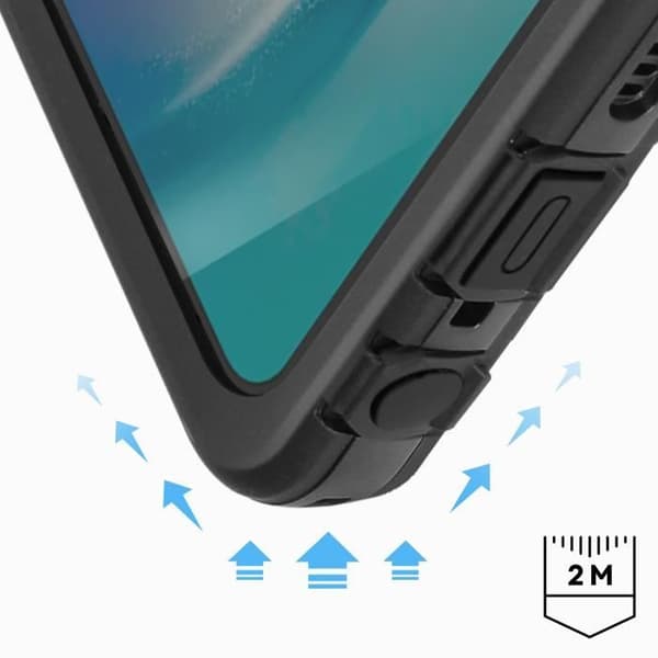 Vattentät Skal - AVIZAR - Samsung Galaxy A24 - IP68 - Skärmskydd - Motståndskraftig Mot Snö/Damm