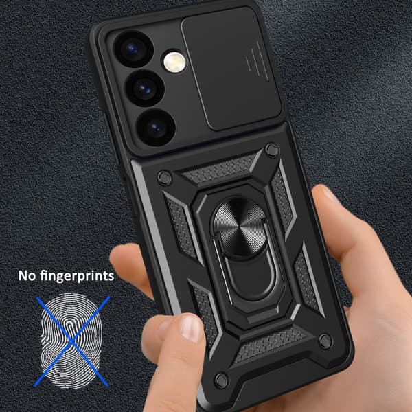 Samsung Galaxy S24 Skal Ring Hybrid Blå