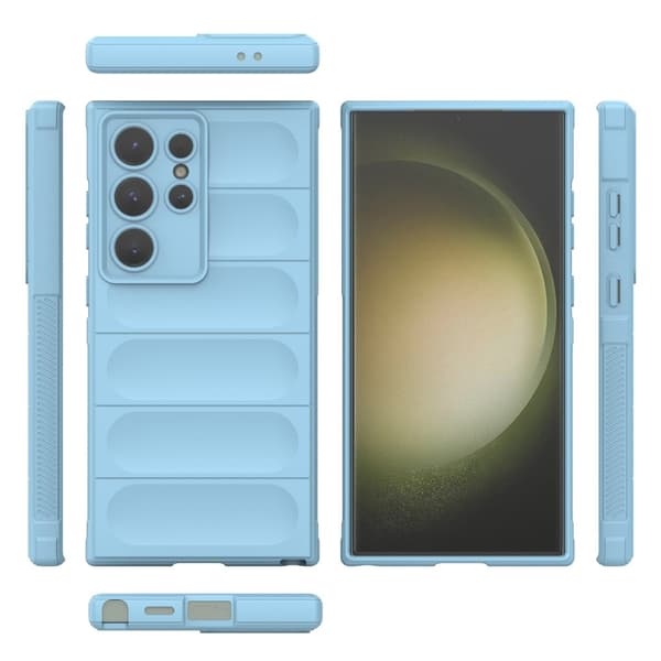 Samsung Galaxy S24 Ultra Skal Magic Shield Ljus Blå