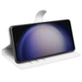 Miniatyrbild 3 av 6: Samsung Galaxy S24 Fodral Litchi Läder Vit