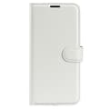 Miniatyrbild 5 av 6: Samsung Galaxy S24 Fodral Litchi Läder Vit