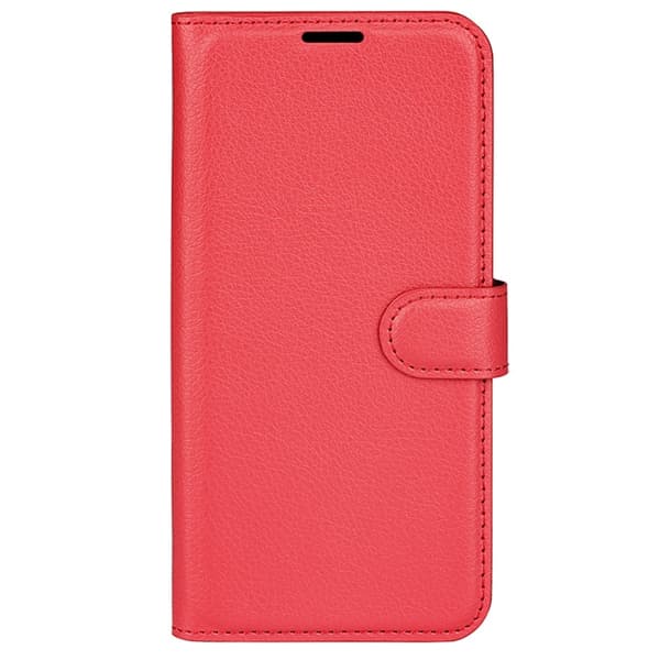 Samsung Galaxy S24 Fodral Litchi Läder Röd
