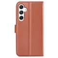 Miniatyrbild 6 av 6: Samsung Galaxy S24 Fodral Litchi Läder Brun