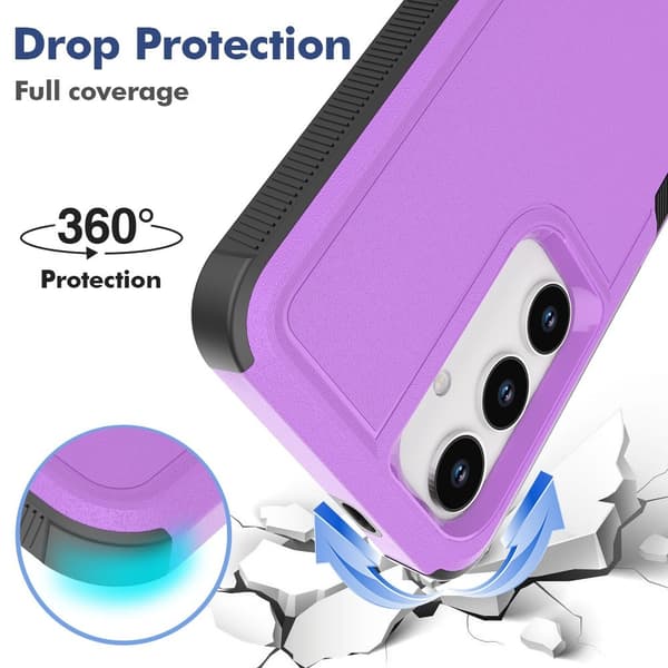 Samsung Galaxy S24 Skal Xtreme Shockproof Hybrid Lila