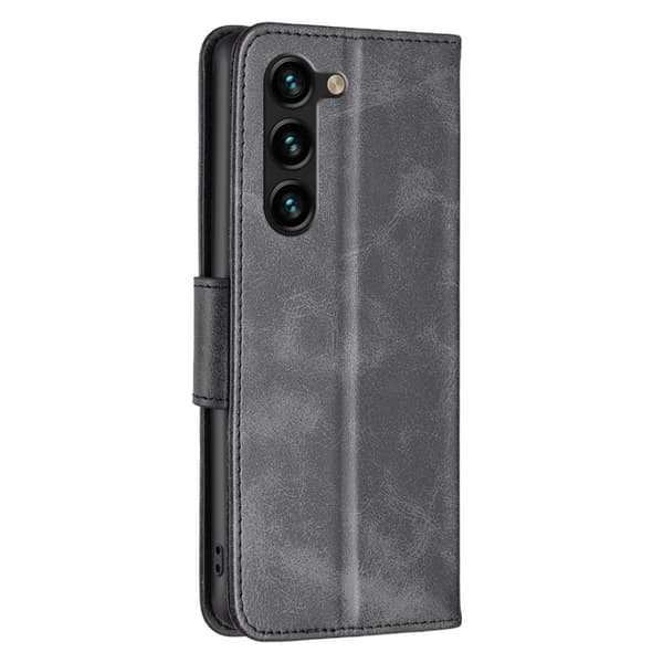 Galaxy S25 Plus / S24 Plus Fodral Solid Shark Läder Svart