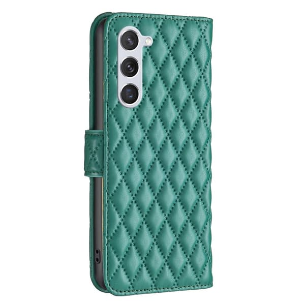 Samsung Galaxy S24 Fodral Diamond Läder Grön