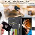Miniatyrbild 6 av 6: LC.IMEEKE Samsung Galaxy S24 Fodral Läder Svart
