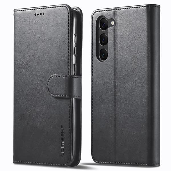 LC.IMEEKE Samsung Galaxy S24 Fodral Läder Svart