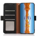 Miniatyrbild 4 av 6: KHAZNEH Galaxy S24 Fodral Äkta Läder RFID Svart