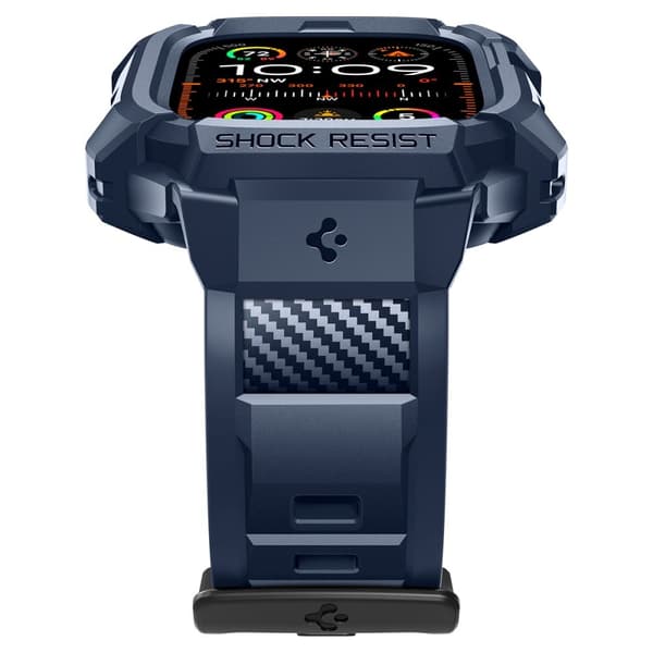 Spigen Apple Watch Ultra 49 mm Skal/Armband Rugged Armor 'Pro' Navy Blue