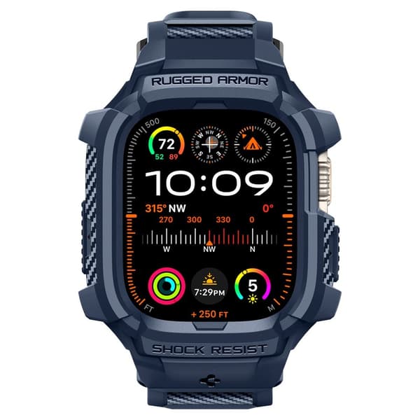 Spigen Apple Watch Ultra 49 mm Skal/Armband Rugged Armor 'Pro' Navy Blue