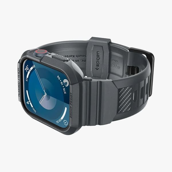 Spigen Apple Watch 44/45 mm Skal/Armband Rugged Armor 'Pro' Grå
