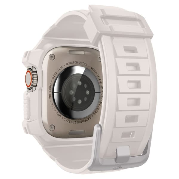 Spigen Apple Watch Ultra 49 mm Skal/Armband Rugged Armor 'Pro' Dune Beige