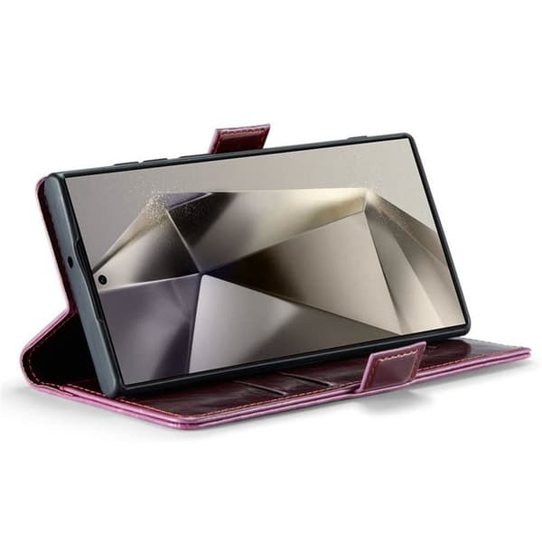 CaseMe Wallet 2-kort Samsung Galaxy S24 Ultra - Vinrød