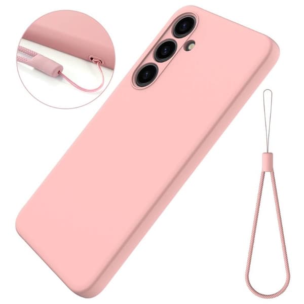 Liquid silikone cover Samsung Galaxy S24 Plus - Peach