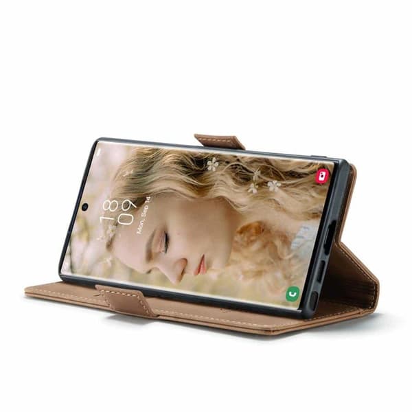 CaseMe Smart Magnet FlipCase Samsung Galaxy S24 Ultra - Brun