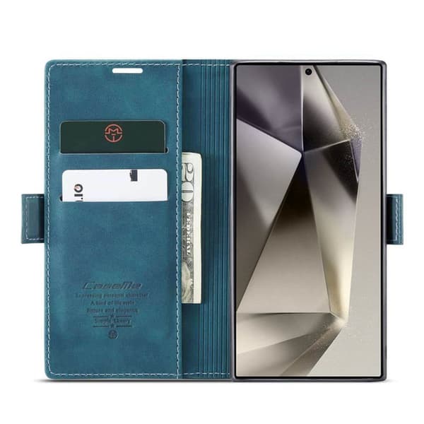 CaseMe Smart Magnet FlipCase Samsung Galaxy S24 Ultra - Blå