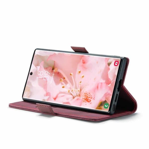 CaseMe Smart Magnet Flipdeksel Samsung Galaxy S24 Ultra - Burgund